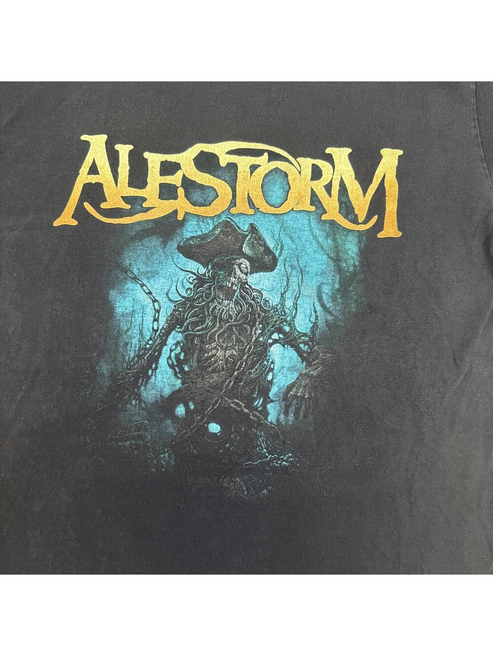 Alestorm No Grave But The Sea Pirate Metal Band T-Shirt Black Mens M - Picture 2 of 7